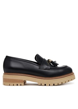 Pollini Loafersy SA10144G1MTC0000 Czarny ze sklepu MODIVO w kategorii Lordsy damskie - zdjęcie 182630503