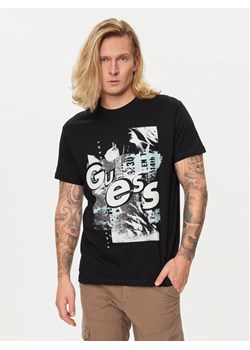 Guess T-Shirt M4YI02 I3Z14 Czarny Regular Fit ze sklepu MODIVO w kategorii T-shirty męskie - zdjęcie 182630562