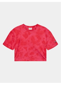 Champion T-Shirt 404637 Różowy Regular Fit ze sklepu MODIVO w kategorii Bluzki dziewczęce - zdjęcie 182630713
