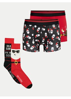 Only & Sons Komplet bielizny Xmas Box 22030904 Czerwony ze sklepu MODIVO w kategorii Majtki męskie - zdjęcie 182630802