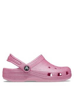 Crocs Klapki Classic Glitter Clog K 206993 Różowy ze sklepu MODIVO w kategorii Klapki dziecięce - zdjęcie 182631023