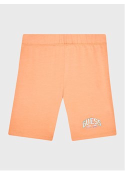 Guess Szorty sportowe J3RD09 J1311 Pomarańczowy Slim Fit ze sklepu MODIVO w kategorii Spodenki dziewczęce - zdjęcie 182631220