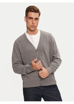 United Colors Of Benetton Kardigan 1002U601B Szary Regular Fit ze sklepu MODIVO w kategorii Swetry męskie - zdjęcie 182631234
