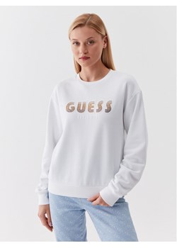 Guess Bluza W3YQ13 K8802 Biały Relaxed Fit ze sklepu MODIVO w kategorii Bluzy damskie - zdjęcie 182631242