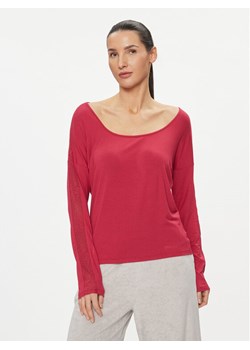 Calvin Klein Underwear Koszulka piżamowa 000QS7006E Czerwony Regular Fit ze sklepu MODIVO w kategorii Piżamy damskie - zdjęcie 182631251
