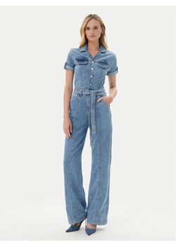 Guess Kombinezon W5GD1B D5O90 Niebieski Regular Fit ze sklepu MODIVO w kategorii Kombinezony damskie - zdjęcie 182631290