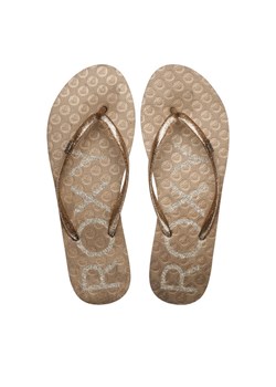Roxy Japonki ARJL100873 Złoty ze sklepu MODIVO w kategorii Klapki damskie - zdjęcie 182631452