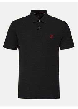 INDICODE Polo Wadim 40-913 Czarny Slim Fit ze sklepu MODIVO w kategorii T-shirty męskie - zdjęcie 182631461