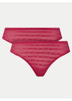 Emporio Armani Underwear Komplet 2 par stringów 163333 3F204 02275 Różowy ze sklepu MODIVO w kategorii Majtki damskie - zdjęcie 182631482
