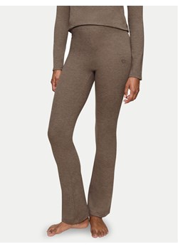 Triumph Spodnie piżamowe Smart Thermal 10221491 Brązowy Slim Fit ze sklepu MODIVO w kategorii Piżamy damskie - zdjęcie 182631560