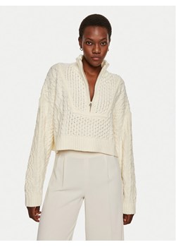 STAUD Sweter Hampton R24P3144CA Écru Relaxed Fit ze sklepu MODIVO w kategorii Swetry damskie - zdjęcie 182631601
