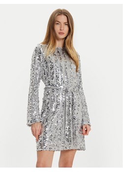 Vero Moda Sukienka koktajlowa Efa 10321447 Srebrny Regular Fit ze sklepu MODIVO w kategorii Sukienki - zdjęcie 182631613
