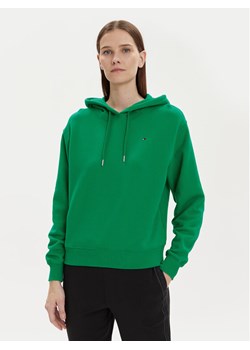 Tommy Hilfiger Bluza Flag WW0WW41245 Zielony Relaxed Fit ze sklepu MODIVO w kategorii Bluzy damskie - zdjęcie 182631632
