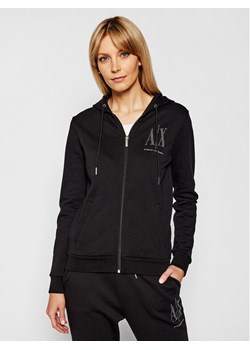 Armani Exchange Bluza 8NYM21 YJ68Z 1200 Czarny Regular Fit - id: 0000207863446 - marki Armani Exchange - 182631653 Armani Exchange Bluza 8NYM21 YJ68Z 1200 Czarny Regular Fit ze sklepu MODIVO w kategorii Bluzy damskie - zdjęcie 182631653
