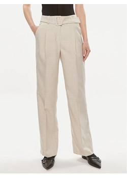 Vero Moda Spodnie materiałowe Nancy 10304626 Beżowy Straight Fit ze sklepu MODIVO w kategorii Spodnie damskie - zdjęcie 182631682