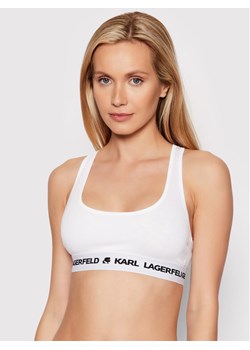 KARL LAGERFELD Biustonosz top Logo 211W2102 Biały ze sklepu MODIVO w kategorii Biustonosze - zdjęcie 182631701