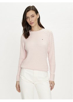 Tommy Hilfiger Sweter WW0WW41142 Różowy Regular Fit ze sklepu MODIVO w kategorii Swetry damskie - zdjęcie 182631720