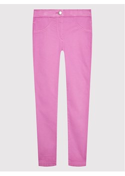 United Colors Of Benetton Spodnie materiałowe 4AU0CE00Q Różowy Skinny Fit ze sklepu MODIVO w kategorii Spodnie dziewczęce - zdjęcie 182631740