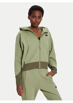 adidas Bluza Z.N.E. IW7752 Zielony Loose Fit ze sklepu MODIVO w kategorii Bluzy damskie - zdjęcie 182631874