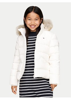 Tommy Hilfiger Kurtka puchowa Essential KG0KG07399 M Biały Regular Fit ze sklepu MODIVO w kategorii Kurtki dziewczęce - zdjęcie 182632093