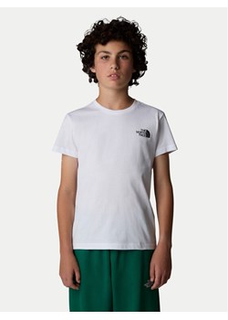 The North Face T-Shirt Redbox NF0A89VT Biały Regular Fit ze sklepu MODIVO w kategorii T-shirty chłopięce - zdjęcie 182632250