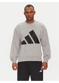 adidas Bluza Essentials Big Logo JE8952 Szary Regular Fit ze sklepu MODIVO w kategorii Bluzy męskie - zdjęcie 182632303