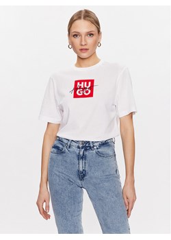 Hugo T-Shirt Dashire_3 50485373 Biały Regular Fit ze sklepu MODIVO w kategorii Bluzki damskie - zdjęcie 182632353