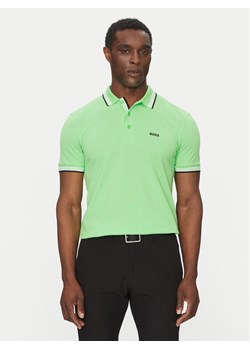 BOSS Polo Paddy 50469055 Zielony Regular Fit ze sklepu MODIVO w kategorii T-shirty męskie - zdjęcie 182632403