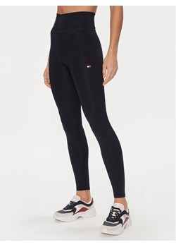 Tommy Hilfiger Legginsy Essentials Flag WW0WW41083 Granatowy Slim Fit ze sklepu MODIVO w kategorii Spodnie damskie - zdjęcie 182632542