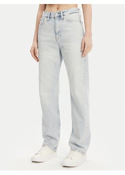 Calvin Klein Jeans Jeansy J20J225132 Niebieski Straight Fit ze sklepu MODIVO w kategorii Jeansy damskie - zdjęcie 182632602