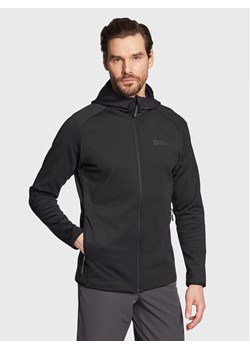 Jack Wolfskin Bluza Baiselberg 1710541 Czarny Regular Fit ze sklepu MODIVO w kategorii Bluzy męskie - zdjęcie 182632834