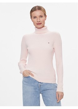 Tommy Hilfiger Golf WW0WW40678 Różowy Slim Fit ze sklepu MODIVO w kategorii Swetry damskie - zdjęcie 182633072