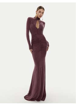 Elisabetta Franchi Sukienka wieczorowa AB-616-46E2-V800 Bordowy Slim Fit ze sklepu MODIVO w kategorii Sukienki - zdjęcie 182633234