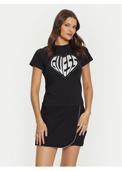 Guess T-Shirt V5RI08 J1314 Czarny Slim Fit ze sklepu MODIVO w kategorii Bluzki damskie - zdjęcie 182633512