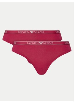 Emporio Armani Underwear Komplet 2 par stringów 163333 4F223 02275 Różowy ze sklepu MODIVO w kategorii Majtki damskie - zdjęcie 182633760