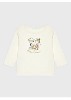 United Colors Of Benetton Bluzka 3ATNA101A Beżowy Regular Fit ze sklepu MODIVO w kategorii Bluzki dziewczęce - zdjęcie 182633830