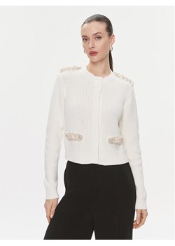 TWINSET Kardigan 241TP3111 Écru Regular Fit ze sklepu MODIVO w kategorii Swetry damskie - zdjęcie 182633862