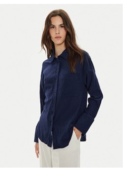 Gina Tricot Koszula 22624 Granatowy Loose Fit ze sklepu MODIVO w kategorii Koszule damskie - zdjęcie 182633873