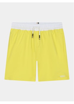 Boss Szorty kąpielowe J50668 M Żółty Regular Fit ze sklepu MODIVO w kategorii Kąpielówki chłopięce - zdjęcie 182634004