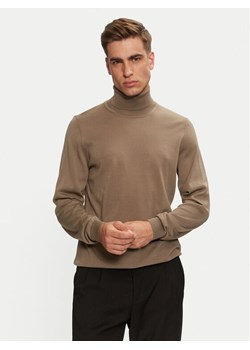 BOSS Golf Musso-P 50468262 Brązowy Slim Fit ze sklepu MODIVO w kategorii Swetry męskie - zdjęcie 182634033