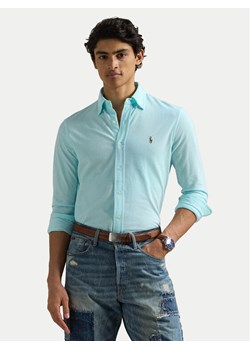 Polo Ralph Lauren Koszula 710932545009 Turkusowy Slim Fit ze sklepu MODIVO w kategorii Koszule męskie - zdjęcie 182634110