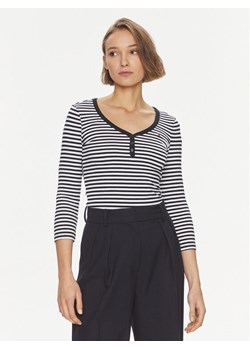 Tommy Hilfiger Bluzka WW0WW41995 Granatowy Slim Fit ze sklepu MODIVO w kategorii Bluzki damskie - zdjęcie 182634362