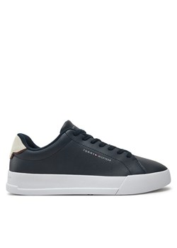 Tommy Hilfiger Sneakersy Th Court Lth Detail Ess FM0FM05367 Granatowy ze sklepu MODIVO w kategorii Buty sportowe męskie - zdjęcie 182634434
