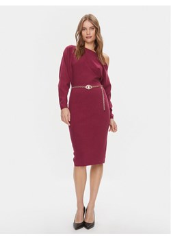 Guess Sukienka codzienna Allison W4RK06 Z2YJ2 Bordowy Regular Fit ze sklepu MODIVO w kategorii Sukienki - zdjęcie 182634763