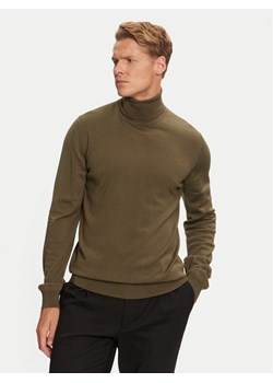HUGO Golf San Thomas-M 50474174 Khaki Slim Fit ze sklepu MODIVO w kategorii Swetry męskie - zdjęcie 182634920