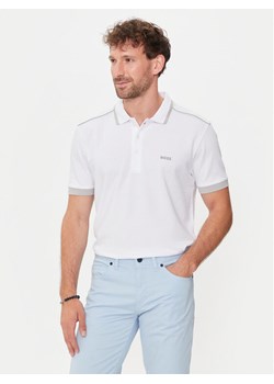 Boss Polo Paddy 1 50512995 Biały Regular Fit - id: 0000303677053 - marki BOSS HUGO BOSS - 182634941 Boss Polo Paddy 1 50512995 Biały Regular Fit ze sklepu MODIVO w kategorii T-shirty męskie - zdjęcie 182634941