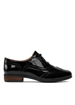 Clarks Oxfordy Hamble Oak 203506494 Czarny ze sklepu MODIVO w kategorii Półbuty damskie - zdjęcie 182635020