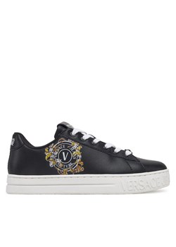 Versace Jeans Couture Sneakersy 78VA3SK3 Czarny ze sklepu MODIVO w kategorii Buty sportowe damskie - zdjęcie 182635051
