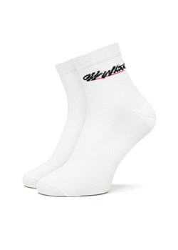 Off-White Skarpety wysokie damskie OWRA018R21KNI Biały ze sklepu MODIVO w kategorii Skarpetki damskie - zdjęcie 182635113