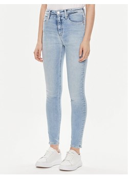 Calvin Klein Jeans Jeansy J20J223312 Niebieski Skinny Fit ze sklepu MODIVO w kategorii Jeansy damskie - zdjęcie 182635154